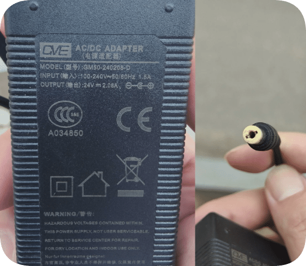 *Brand NEW*GVE GM50-240208-D 50W Desktop Power Transformer 24V 2.08A Low-Ripple AC-DC Adapter with Standard Ro